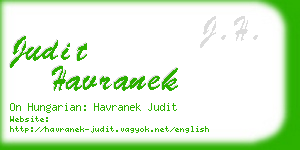 judit havranek business card